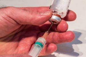 Photo of a syringe